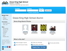 Tablet Screenshot of gracekinghighschool.org